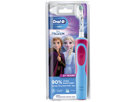 Oral-B Kids Stages Power Frozen Pink and Blue Electric Toothbrush with charger