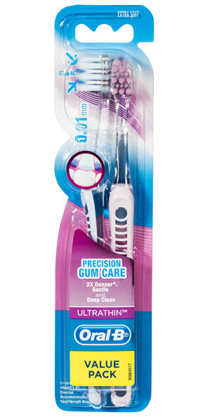 Oral-B Precision Gum Care Ultra Thin Toothbrush Extra Soft 2 Pack