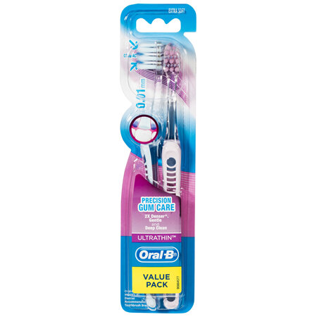 Oral-B Precision Gum Care Ultra Thin Toothbrush Extra Soft 2 Pack