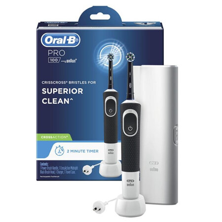 Oral-B Pro 100 Deep Cln T/B MN Blk