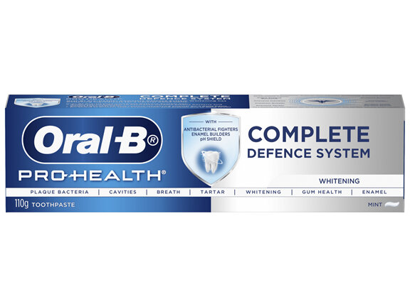 Oral-B Pro Health Complete Defence System Whitening Toothpaste 110g