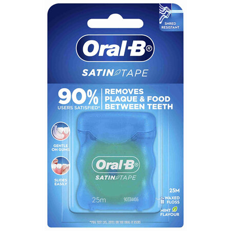 Oral-B Satin Tape Clean Floss, Mint 25m