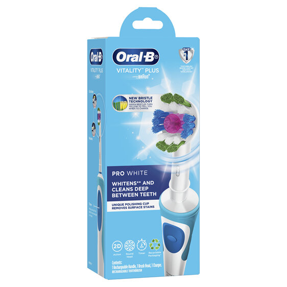 Oral-B Vitality Plus Pro White Electric Toothbrush