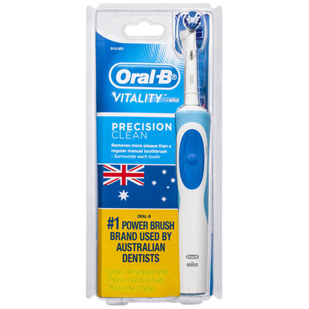 Oral-B Vitality Precision Clean White Electric Toothbrush with charger