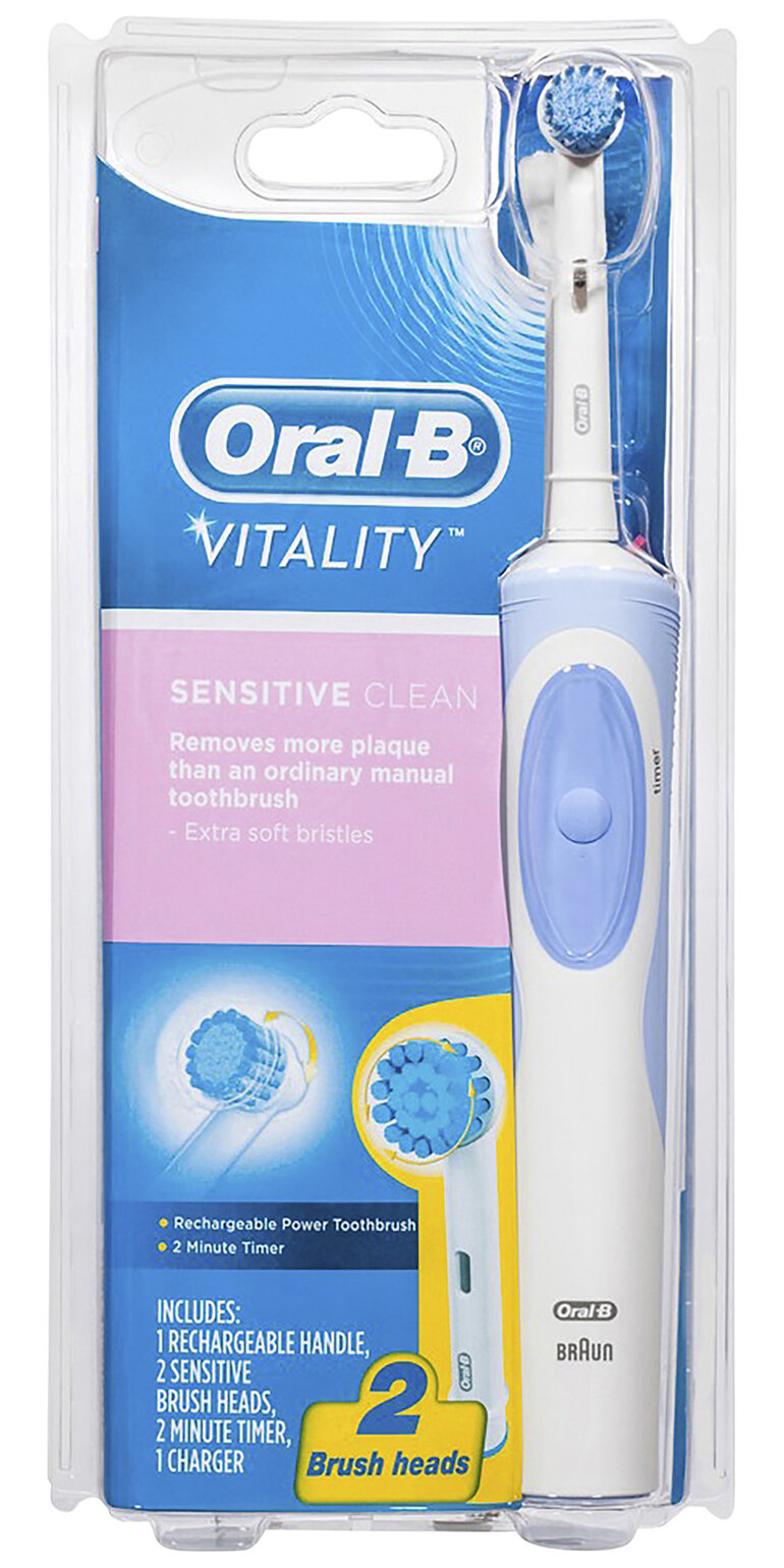 Oral-B Vitality Sensitive Clean White Electric Toothbrush with charger
