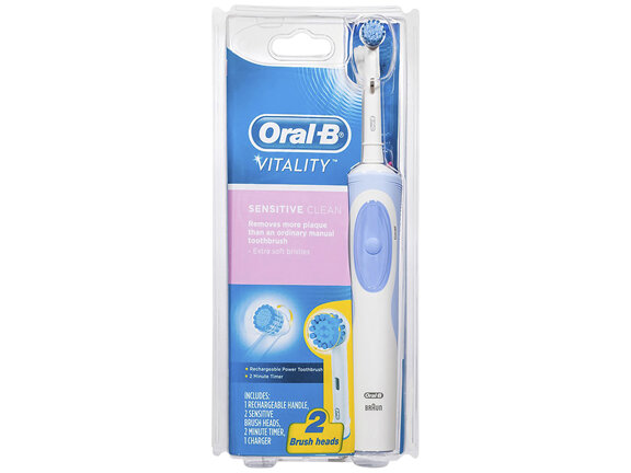 Oral-B Vitality Sensitive Clean White Electric Toothbrush with charger