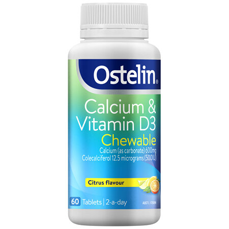 Ostelin Calcium & Vitamin D3 Chewable 60 Tablets