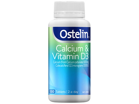 Ostelin Calcium & Vitamin D3 Tablets 130 Pack