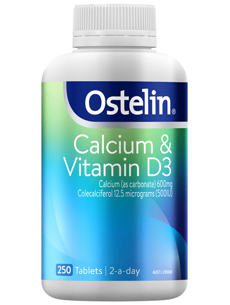 Ostelin Calcium & Vitamin D3 Tablets 250 Pack