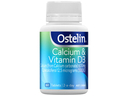 Ostelin Calcium & Vitamin D3 Tablets 60 Pack