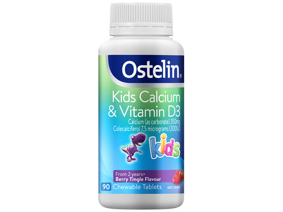 Ostelin Kids Calcium & Vitamin D3 90 Chewable Tablets