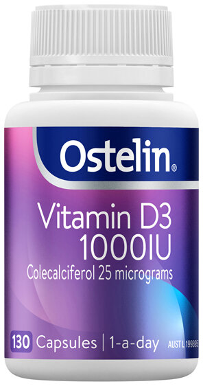 Ostelin Vitamin D3 1000IU Capsules 130 Pack