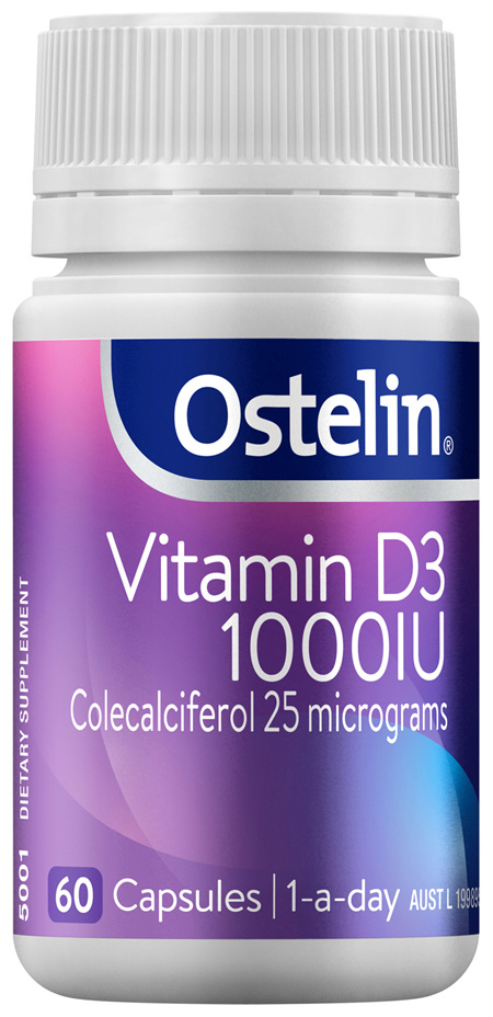 Ostelin Vitamin D3 1000IU Capsules 60 Pack