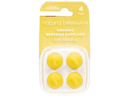 Otifleks Natural Beeswax Earplugs-4pk