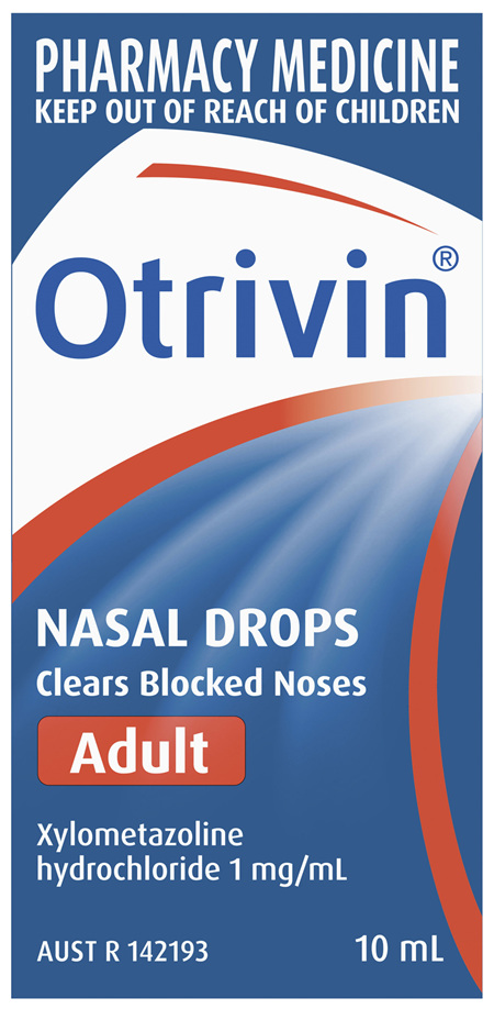 Otrivin Adult Nasal Drops, for Blocked Nose, 10mL