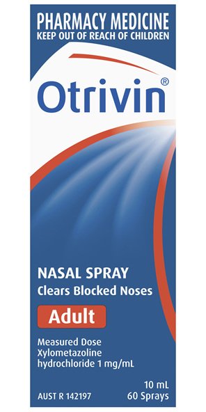 Otrivin Adult Nasal Spray, for Blocked Nose, 10mL