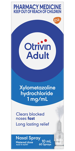 Otrivin Adult Nasal Spray for Blocked Nose 10mL