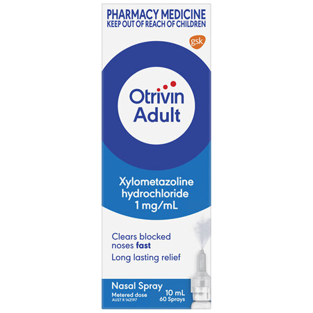 Otrivin Adult Nasal Spray for Blocked Nose 10mL