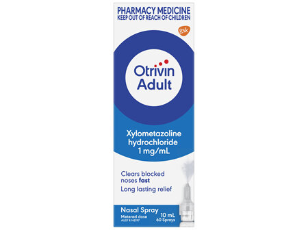 Otrivin Adult Nasal Spray for Blocked Nose 10mL