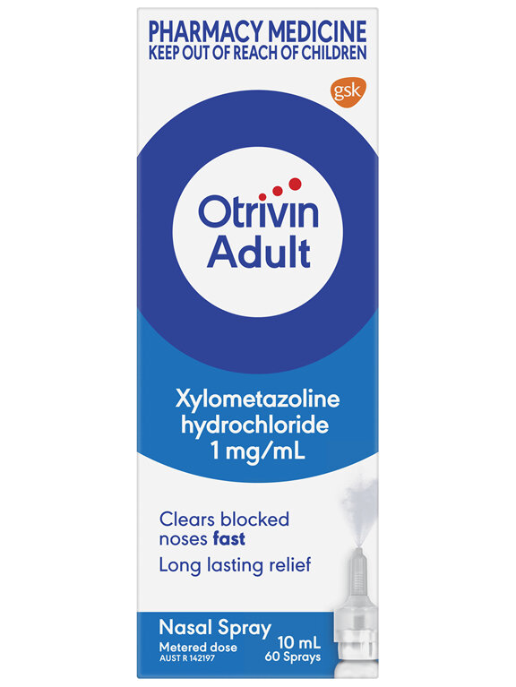 Otrivin Adult Nasal Spray for Blocked Nose 10mL