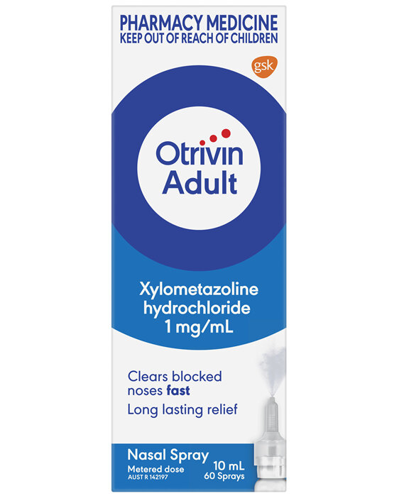 Otrivin Adult Nasal Spray, for Blocked Nose, 10mL