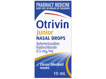 Otrivin Junior Nasal Drops, for Blocked Nose, 10mL