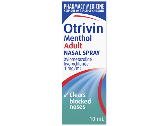 Otrivin Menthol Nasal Spray for Blocked Nose 10mL