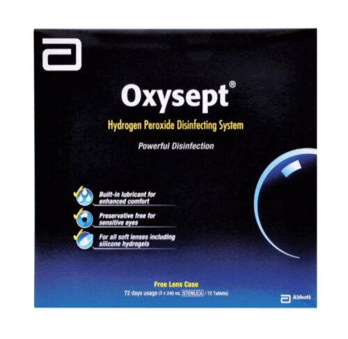 OXYSEPT Tabs 72 3X240ml & Lens Case