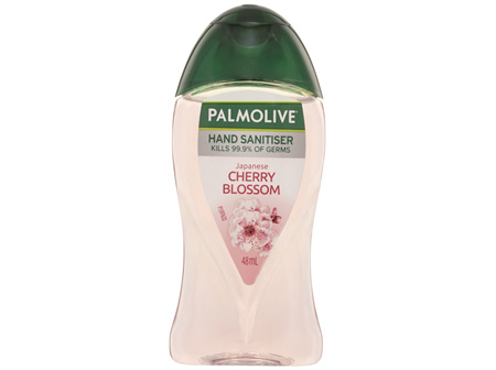 Palmolive Antibacterial Instant Hand Sanitiser, 48mL, Japanese Cherry Blossom, Travel Size, Kills