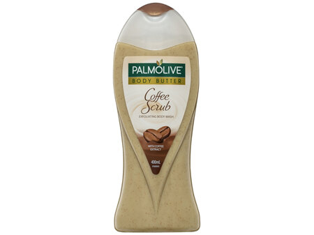 Palmolive Body Butter Coffee Scrub Exfoliating Body Wash Recyclable 400mL