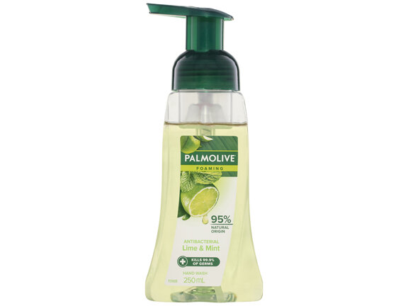 Palmolive Foaming Antibacterial Hand Wash Soap, 250mL, Lime & Mint Pump