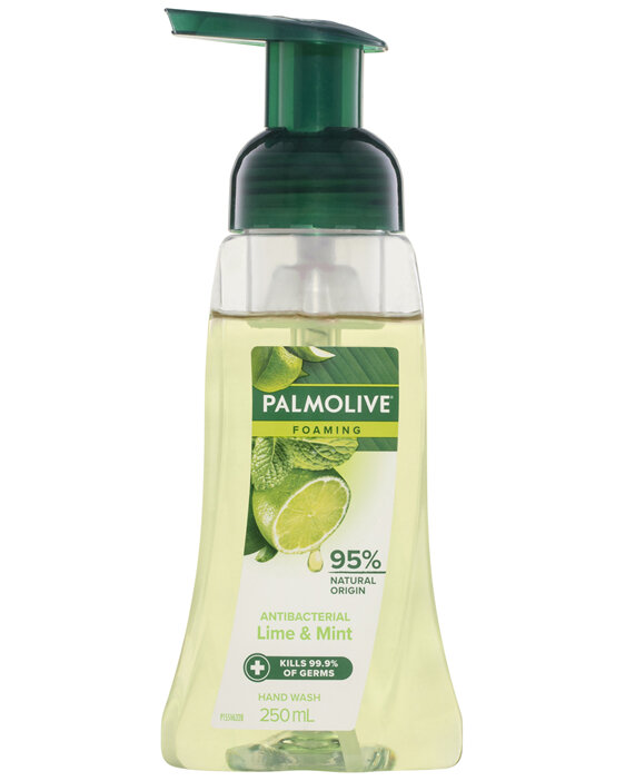 Palmolive Foaming Antibacterial Hand Wash Soap, 250mL, Lime & Mint Pump