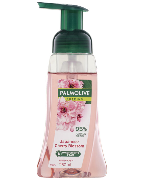 Palmolive Foaming Hand Wash Soap, 250mL, Japanese Cherry Blossom Pump, No Parabens Phthalates or