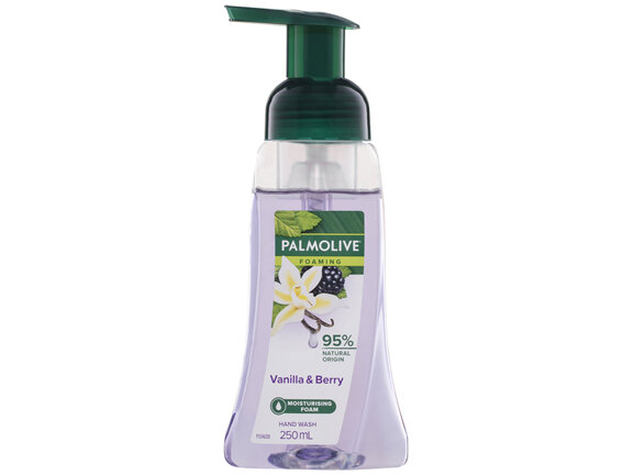 Palmolive Foaming Hand Wash Soap 250mL, Vanilla & Berry Pump, No Parabens Phthalates or Alcohol