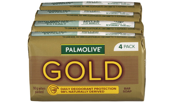 Palmolive Gold Bar Soap 90g 4pk