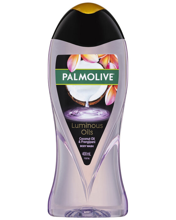 Palmolive Luminous Oils Body Wash 400mL, Far North Queensland Frangipani & Coconut, Nourish & Glow