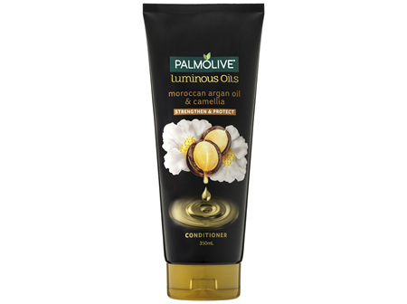 Palmolive Luminous Oils Hair Conditioner, 350mL, Moroccan Argan Oil and Camellia, Strengthen and
