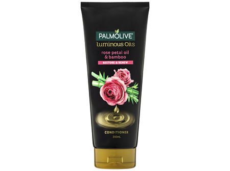 Palmolive Luminous Oils Hair Conditioner, 350mL, Rose Petal Oil and Bamboo, Restore and Renew
