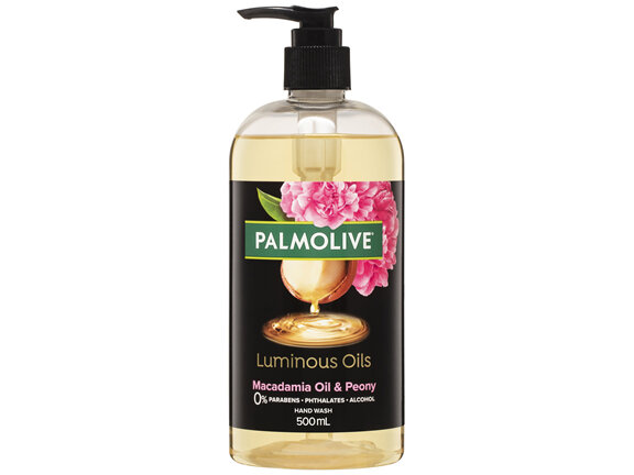 Palmolive Luminous Oils Hand Wash, Northern Rivers Macadamia Oil & Peony, 500mL Pump