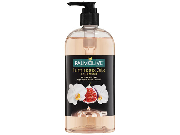 Palmolive Luminous Oils Liquid Hand Wash Soap 500mL, Rejuvenating Fig Oil with White Orchid Pump