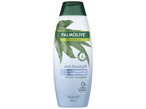 Palmolive Naturals Anti Dandruff 2 in 1 Hair Shampoo and Conditioner, 350mL