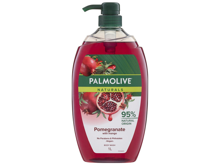 Palmolive Naturals Body Wash 1L, Pomegranate With Mango, Soap Free Shower Gel, No Parabens - Moorebank Day & Night Pharmacy