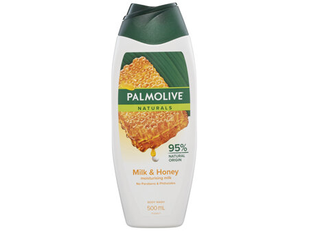 Palmolive Naturals Body Wash, 500mL, Milk and Honey, with Moisturising Milk, No Parabens Phthalates