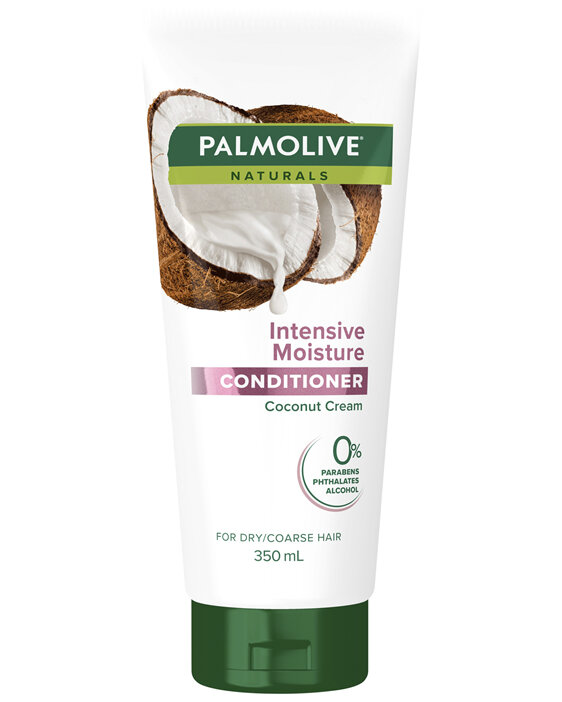 Palmolive Naturals Hair Conditioner, 350mL, Intensive Moisture with Coconut Cream, For Dry or