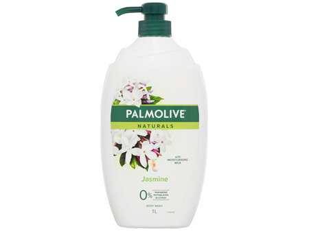 Palmolive Naturals Jasmine Body Wash, 1L, with Moisturising Milk, No Parabens Phthalates or Alcohol