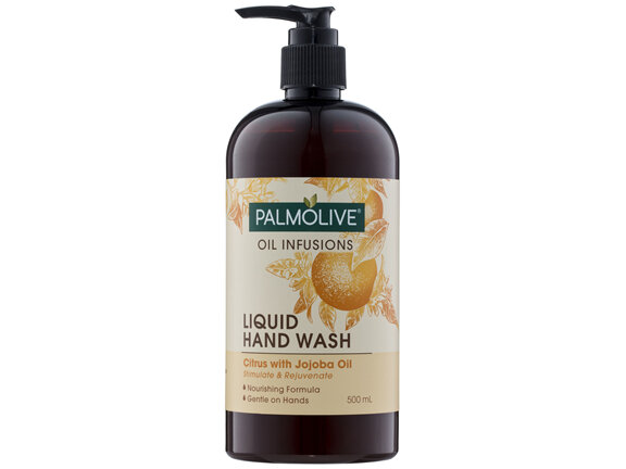 Palmolive Oil Infusions Liquid Hand Wash Soap Stimulate & Rejuvenate Citrus with Jojoba Oil Pump