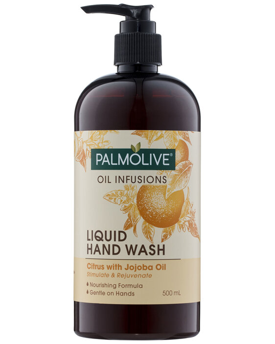 Palmolive Oil Infusions Liquid Hand Wash Soap Stimulate & Rejuvenate Citrus with Jojoba Oil Pump