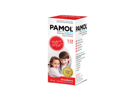 Pamol Child Liquid Strawberry 100ml