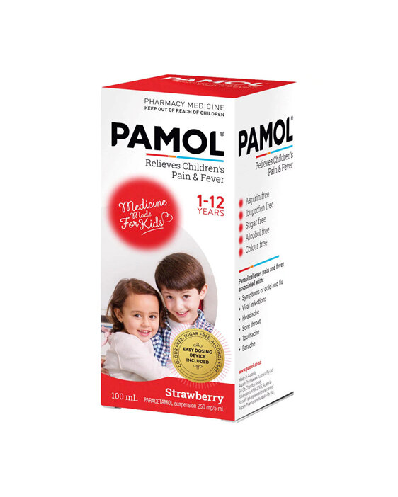 Pamol Child Liquid Strawberry 100ml