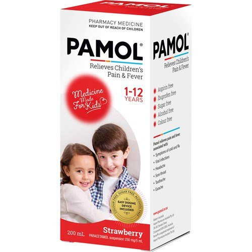 Pamol Child Liquid Strawberry 200ml